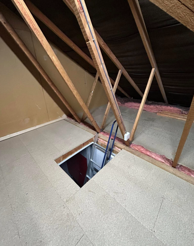 Fully boarded loft storage 2