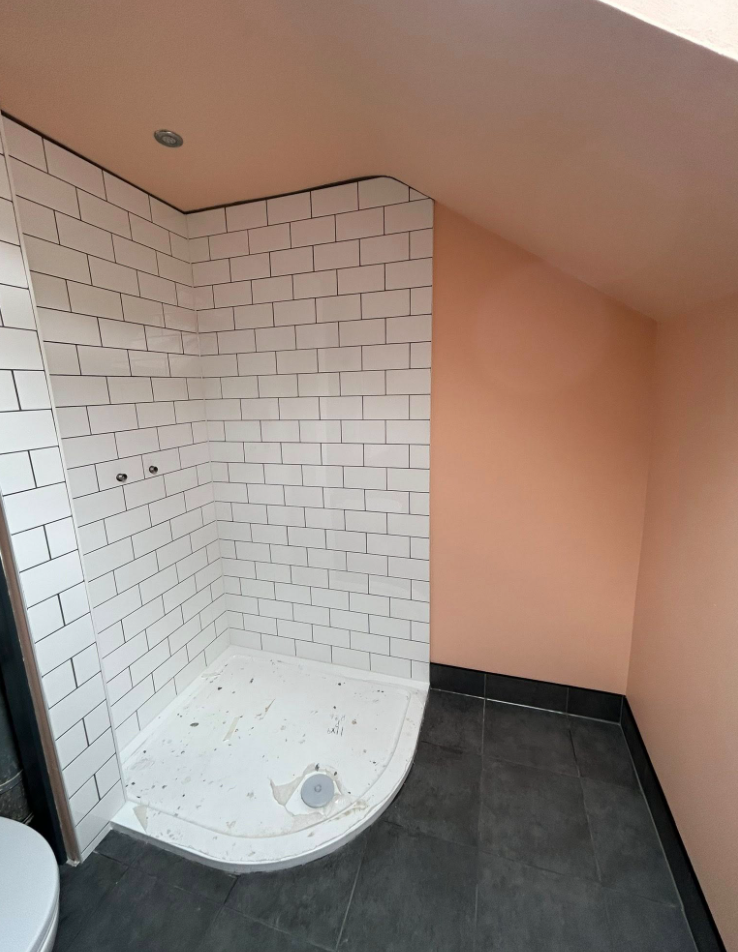 Bathroom subway tiling & shower enclosure 3