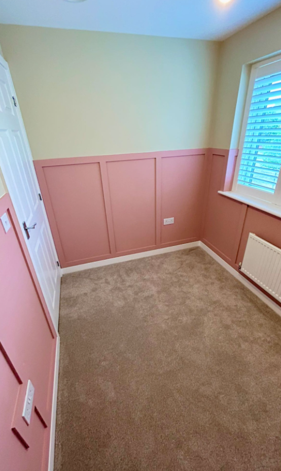 Pink panelled nursery 3