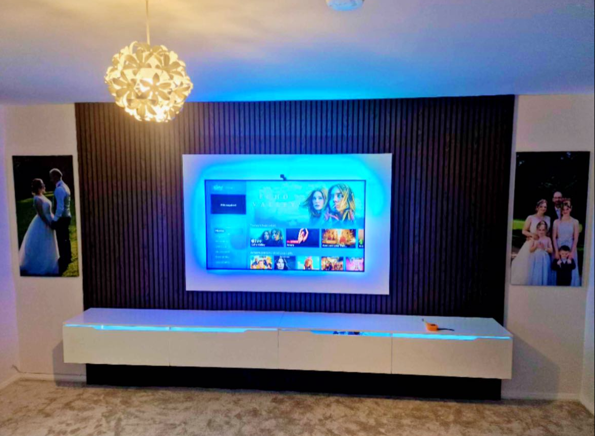 Recent media walls project by House Proud